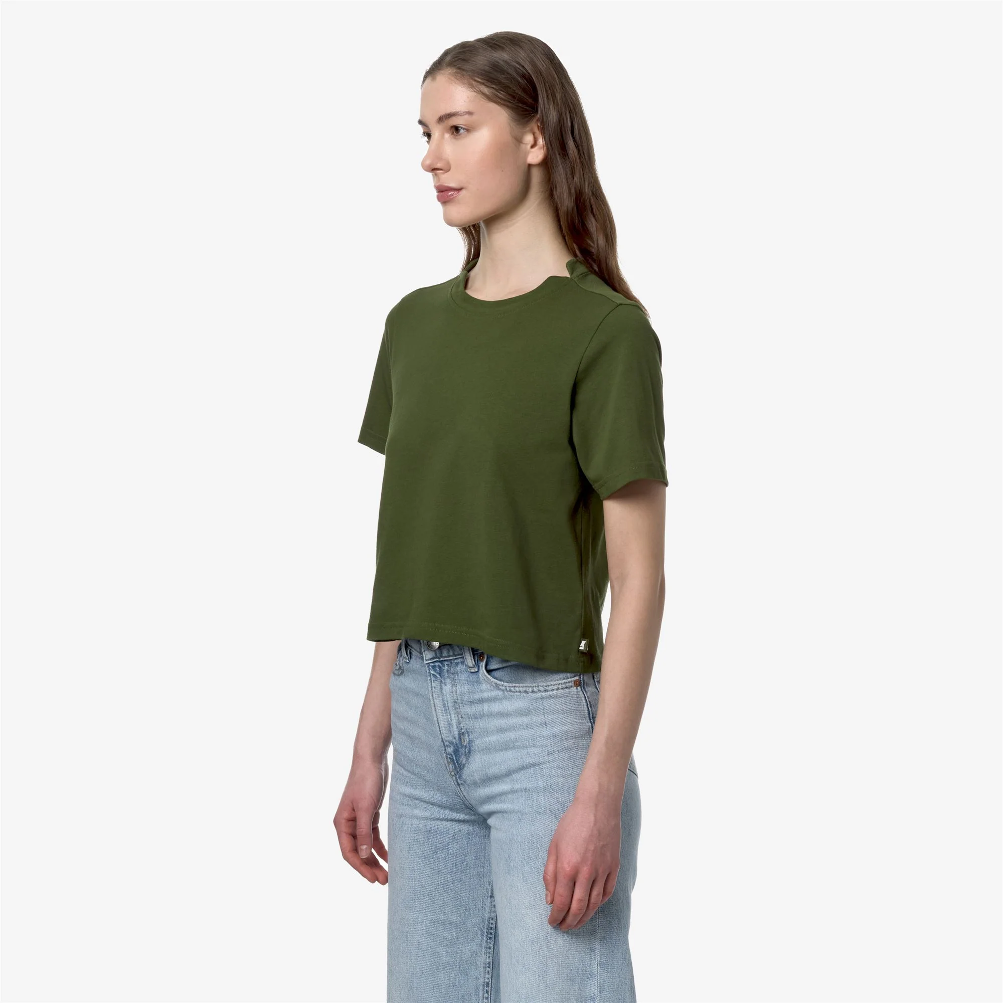 AMILLY - T-ShirtsTop - T-Shirt - Woman - GREEN CYPRESS - Image 4
