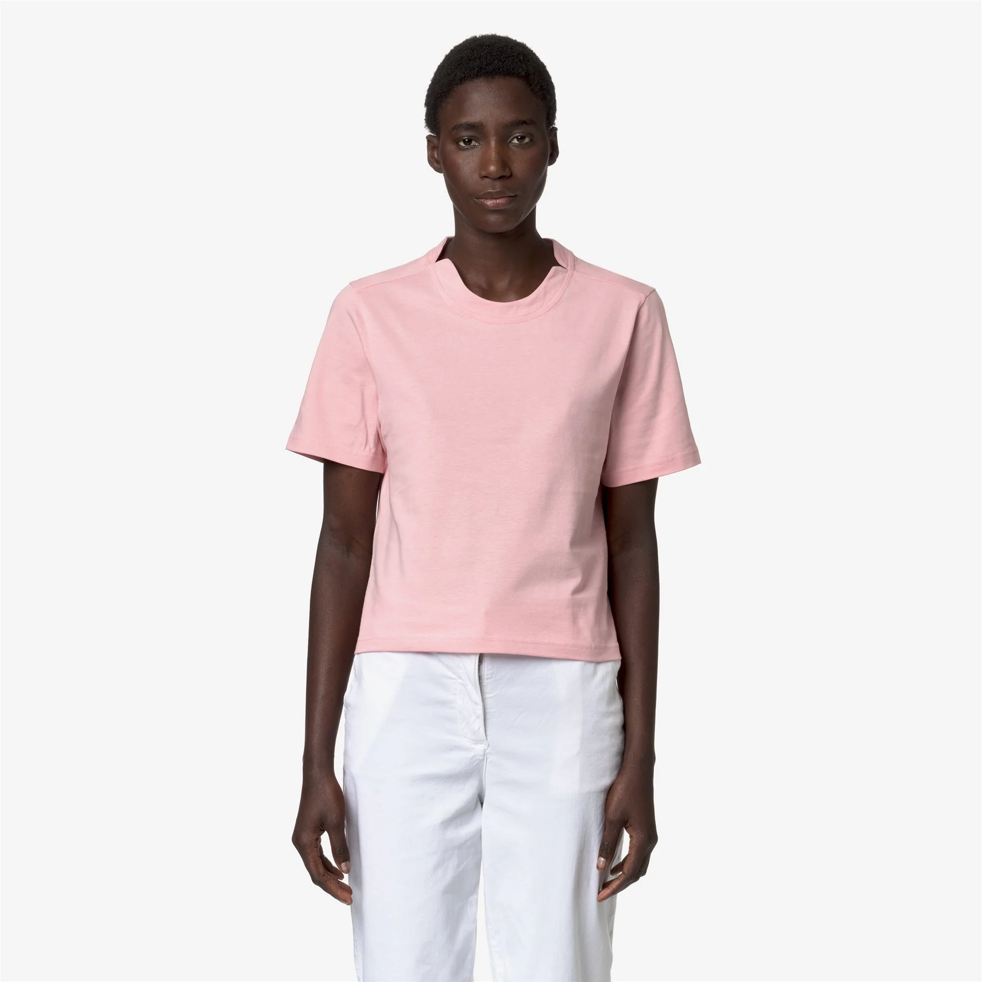 AMILLY - T-ShirtsTop - T-Shirt - Woman - PINK ASH - Image 3