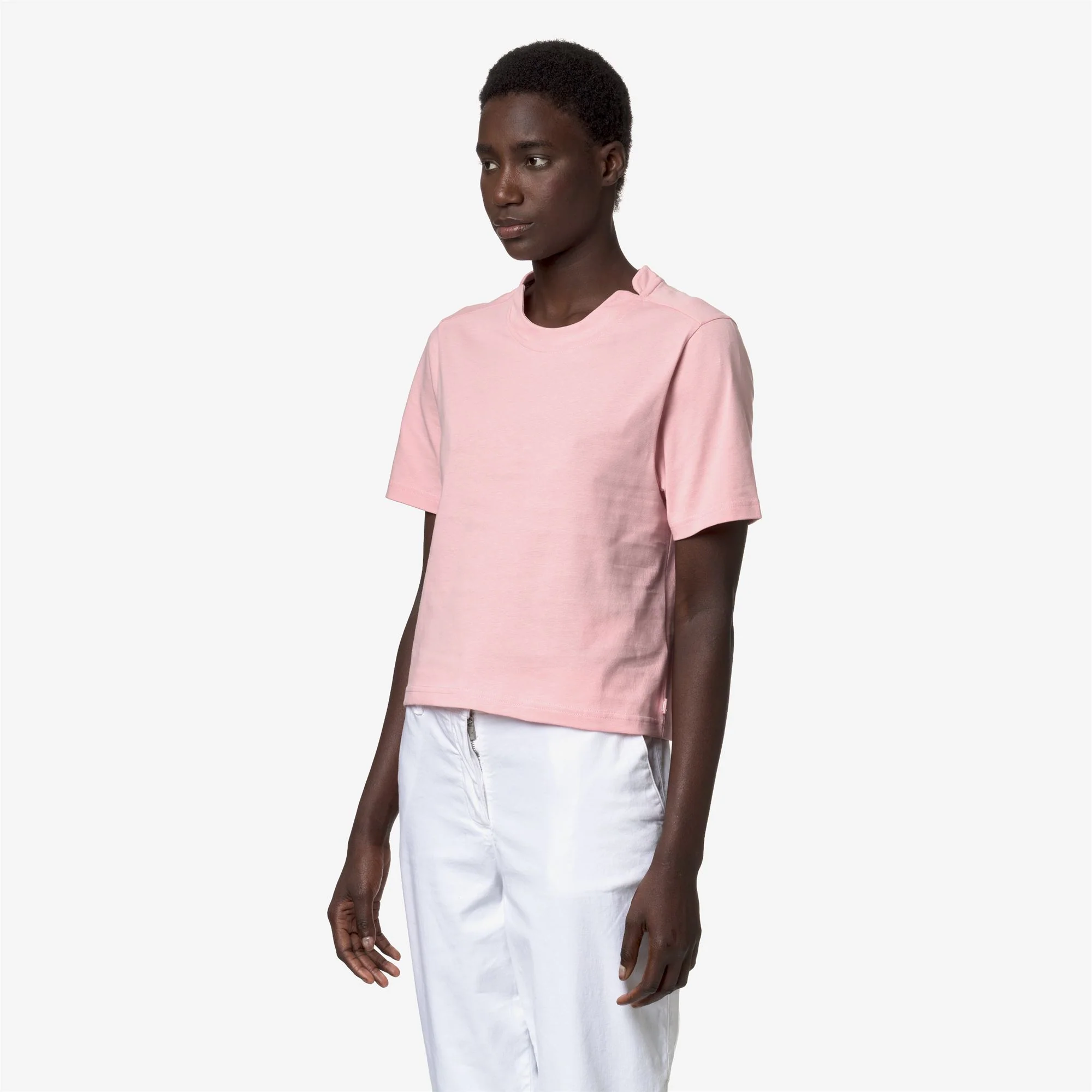 AMILLY - T-ShirtsTop - T-Shirt - Woman - PINK ASH - Image 4