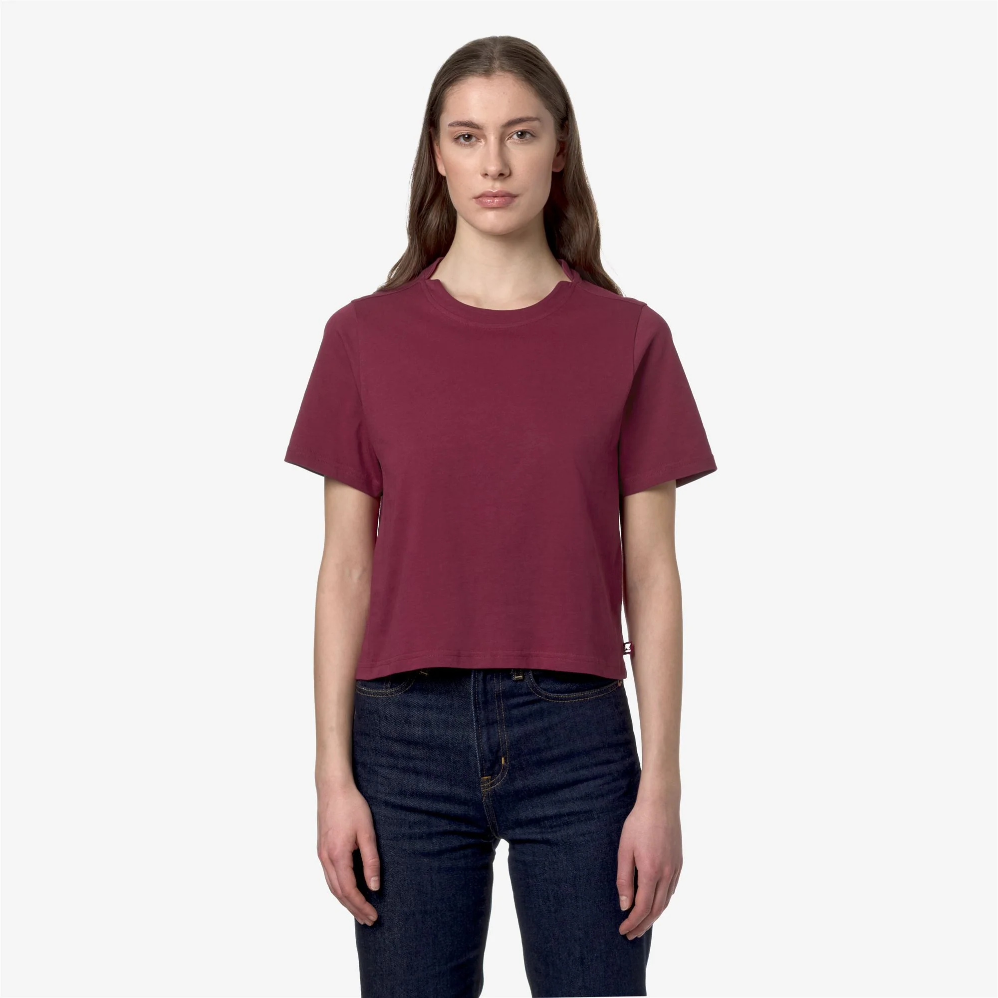 AMILLY - T-ShirtsTop - T-Shirt - Woman - RED DK - Image 3