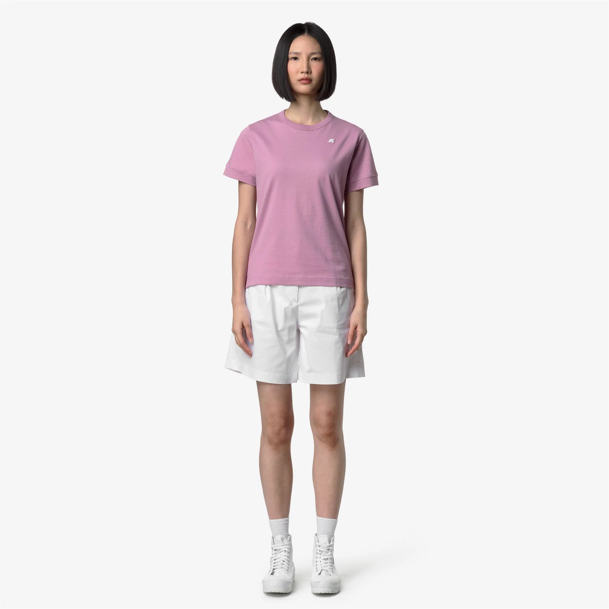 EMEL JERSEY - T-ShirtsTop - T-Shirt - Woman - VIOLET GLICINE - Image 3