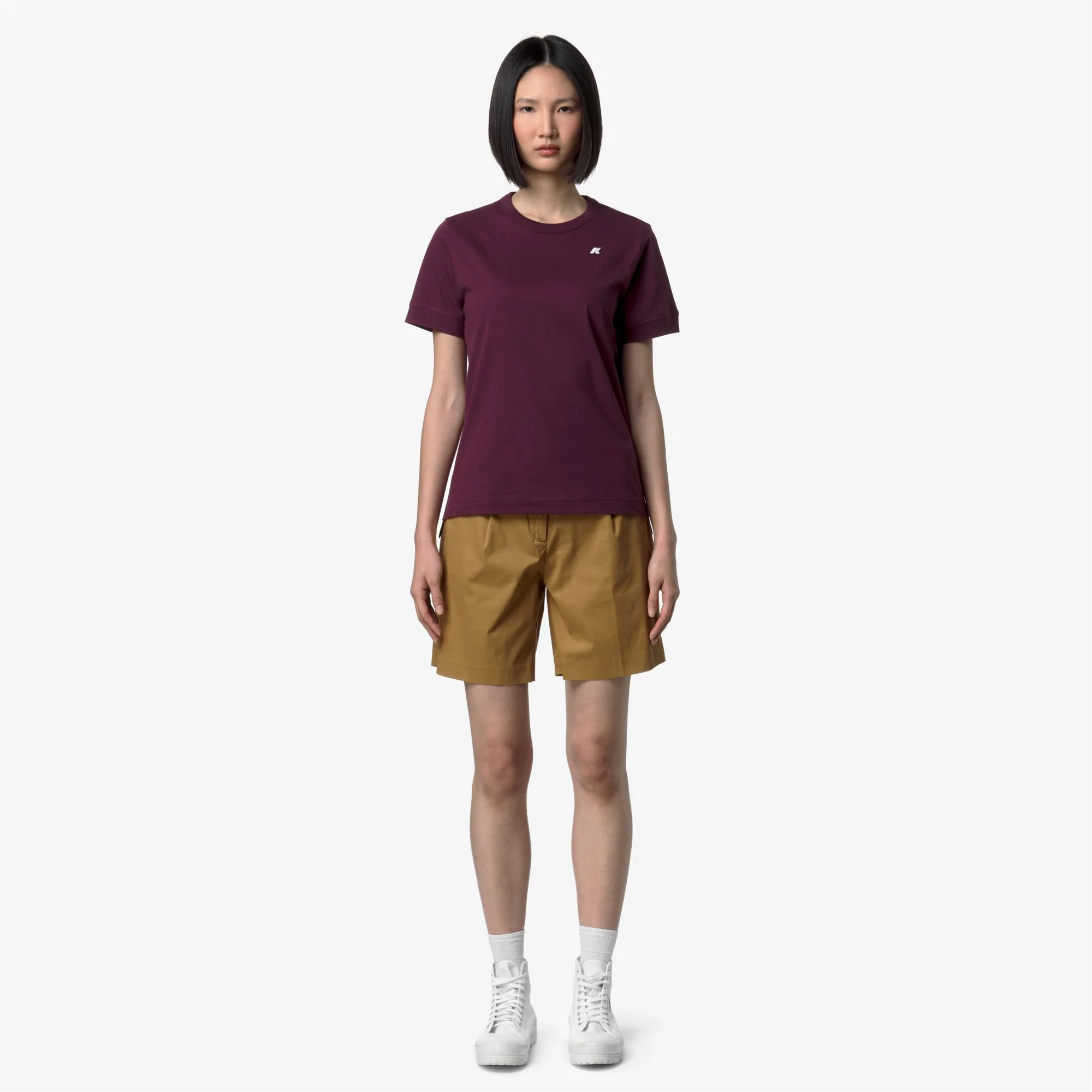 EMEL JERSEY - T-ShirtsTop - T-Shirt - Woman - VIOLET MAUVE WINE - Image 3