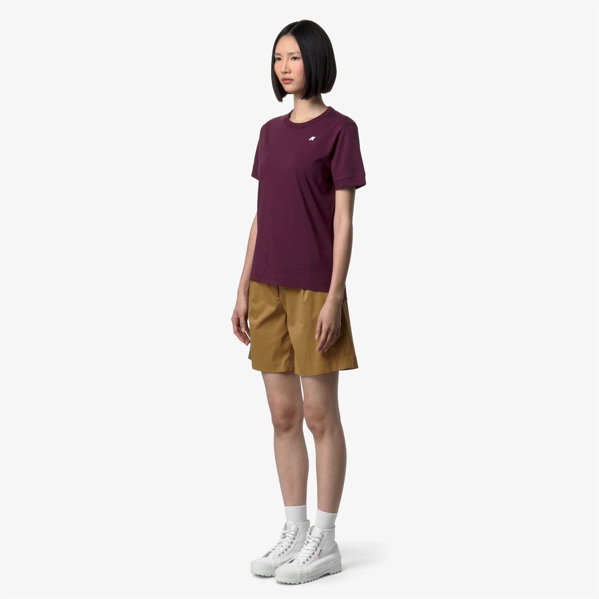 EMEL JERSEY - T-ShirtsTop - T-Shirt - Woman - VIOLET MAUVE WINE - Image 4