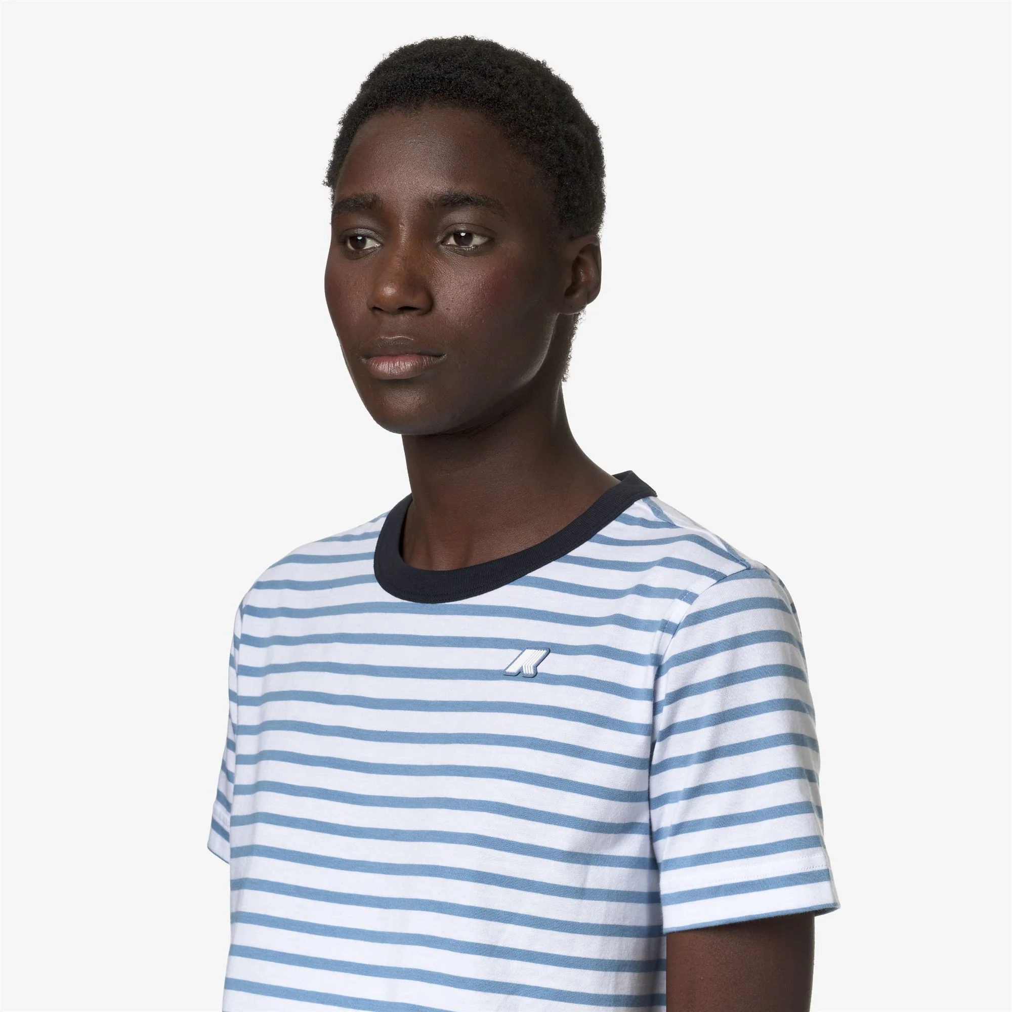 EMELI STRIPES - T-ShirtsTop - T-Shirt - Woman - WHITE-BLUE A-BLUE D - Image 2