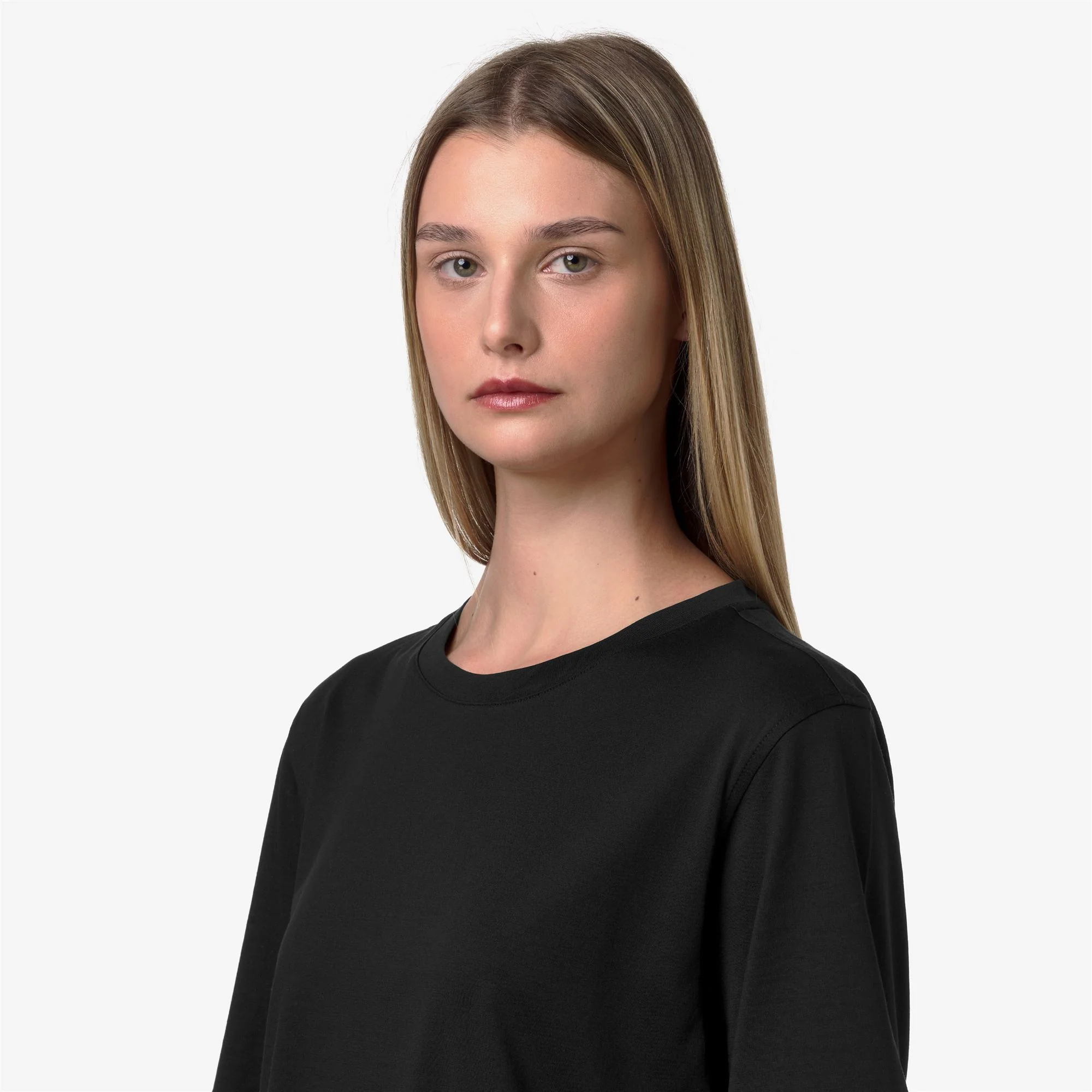 GABILLOU COTTON SILK - T-ShirtsTop - T-Shirt - Woman - BLACK PURE - Image 2