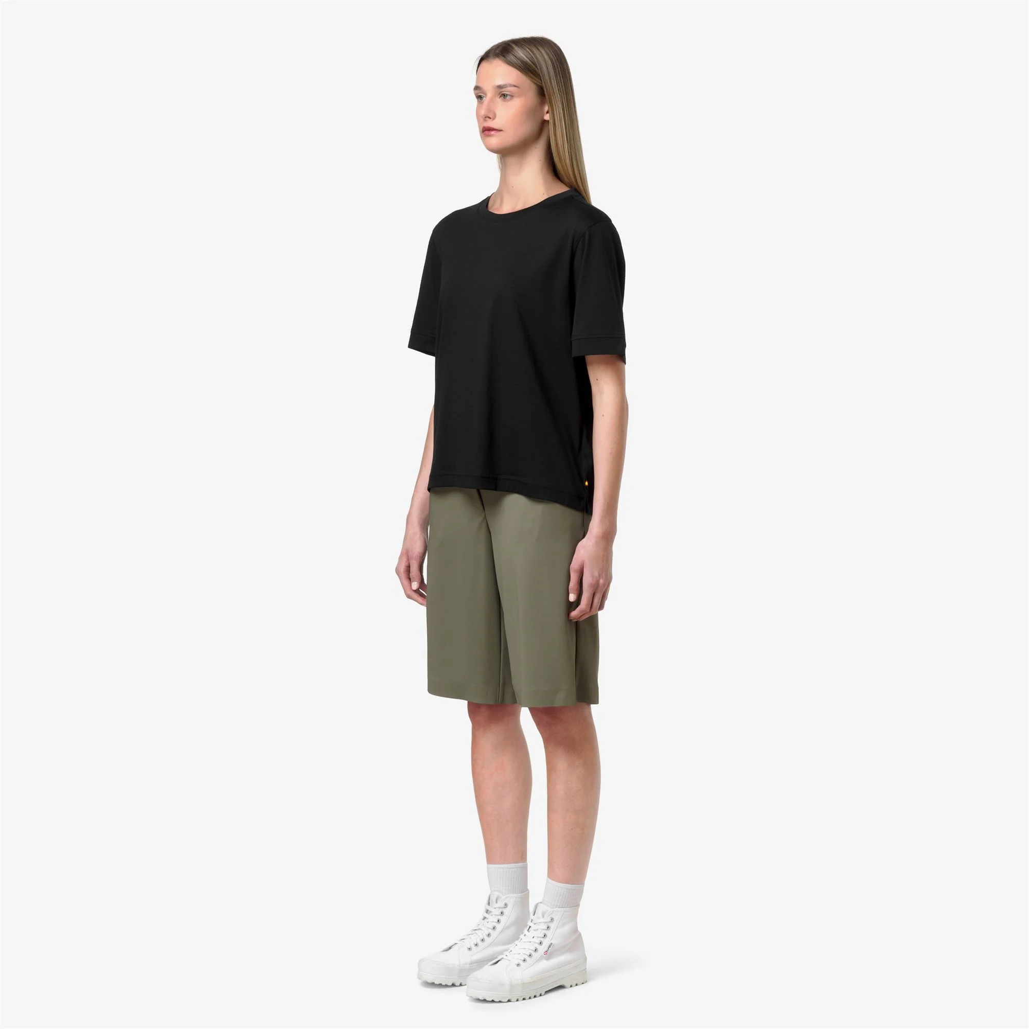 GABILLOU COTTON SILK - T-ShirtsTop - T-Shirt - Woman - BLACK PURE - Image 4
