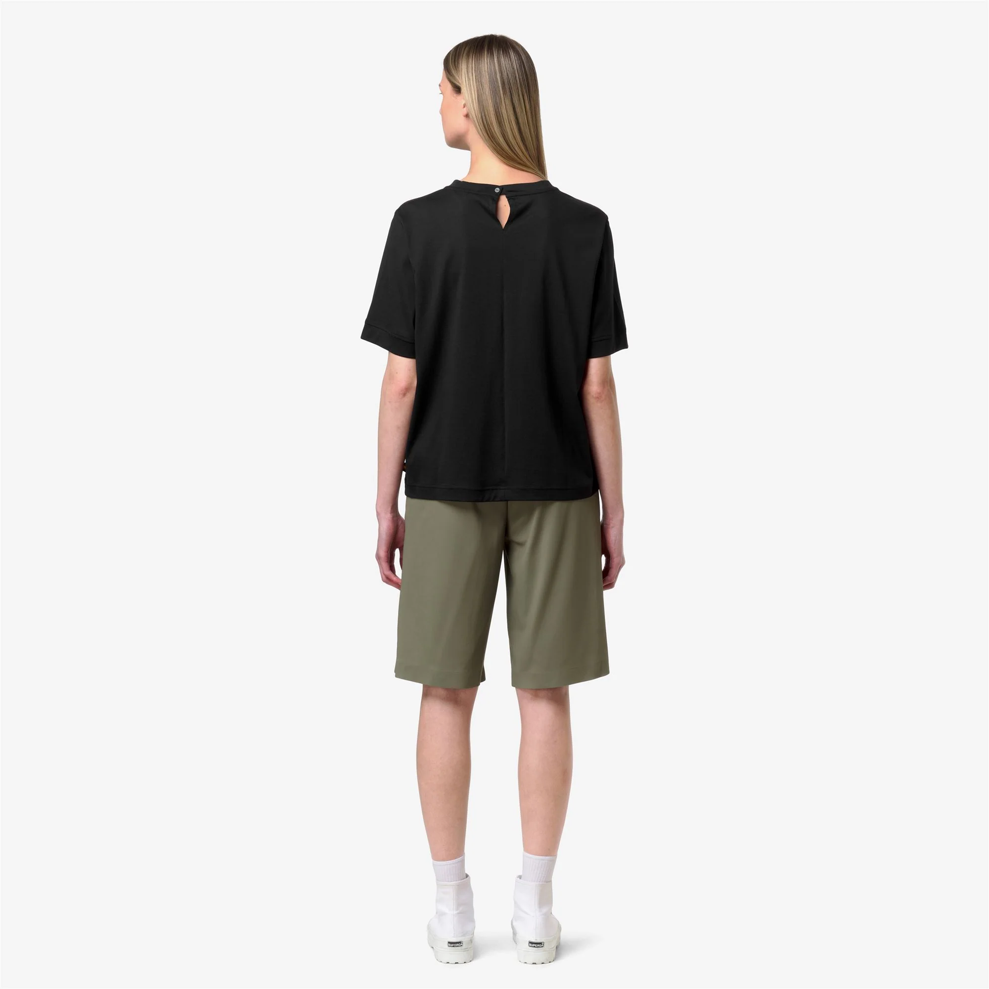 GABILLOU COTTON SILK - T-ShirtsTop - T-Shirt - Woman - BLACK PURE - Image 5