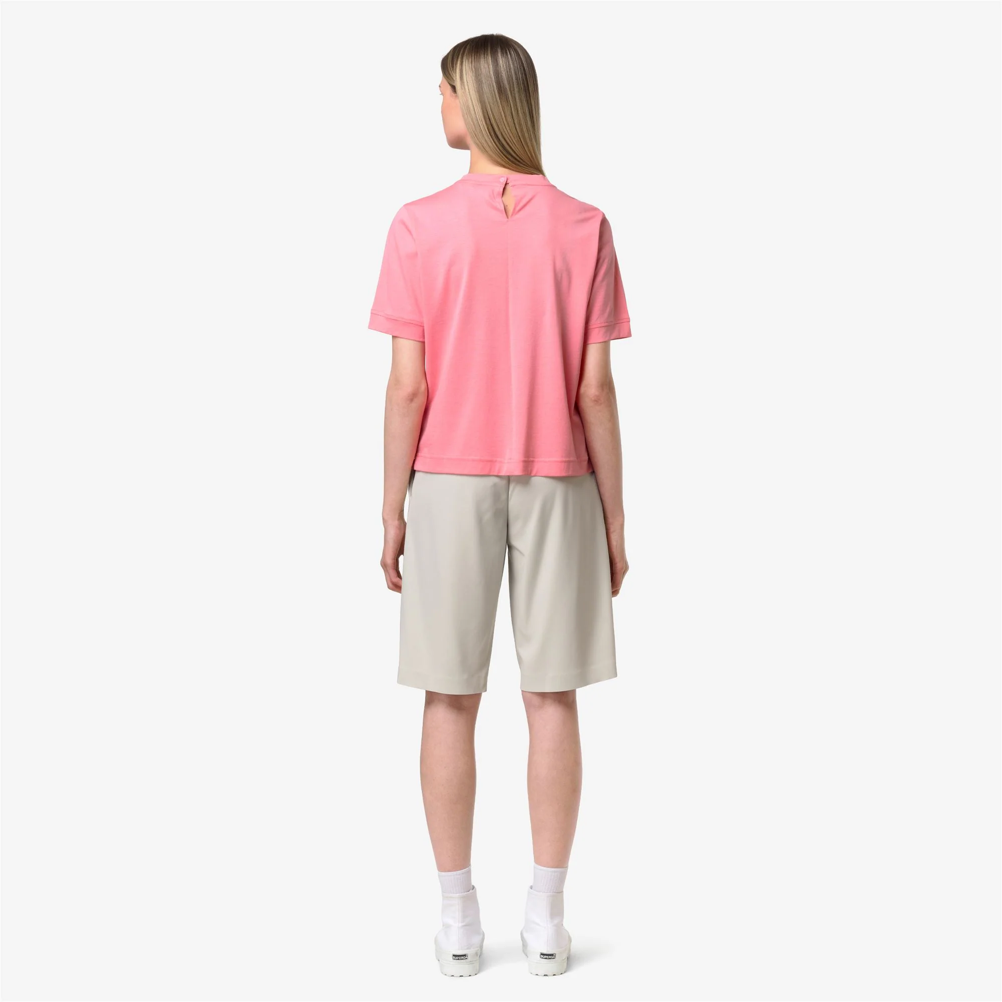 GABILLOU COTTON SILK - T-ShirtsTop - T-Shirt - Woman - PINK GERANIUM - Image 5