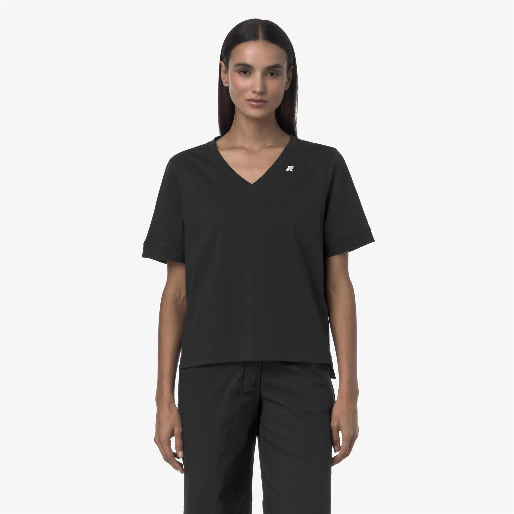 LEDA JERSEY - T-ShirtsTop - T-Shirt - Woman - BLACK PURE - Image 3