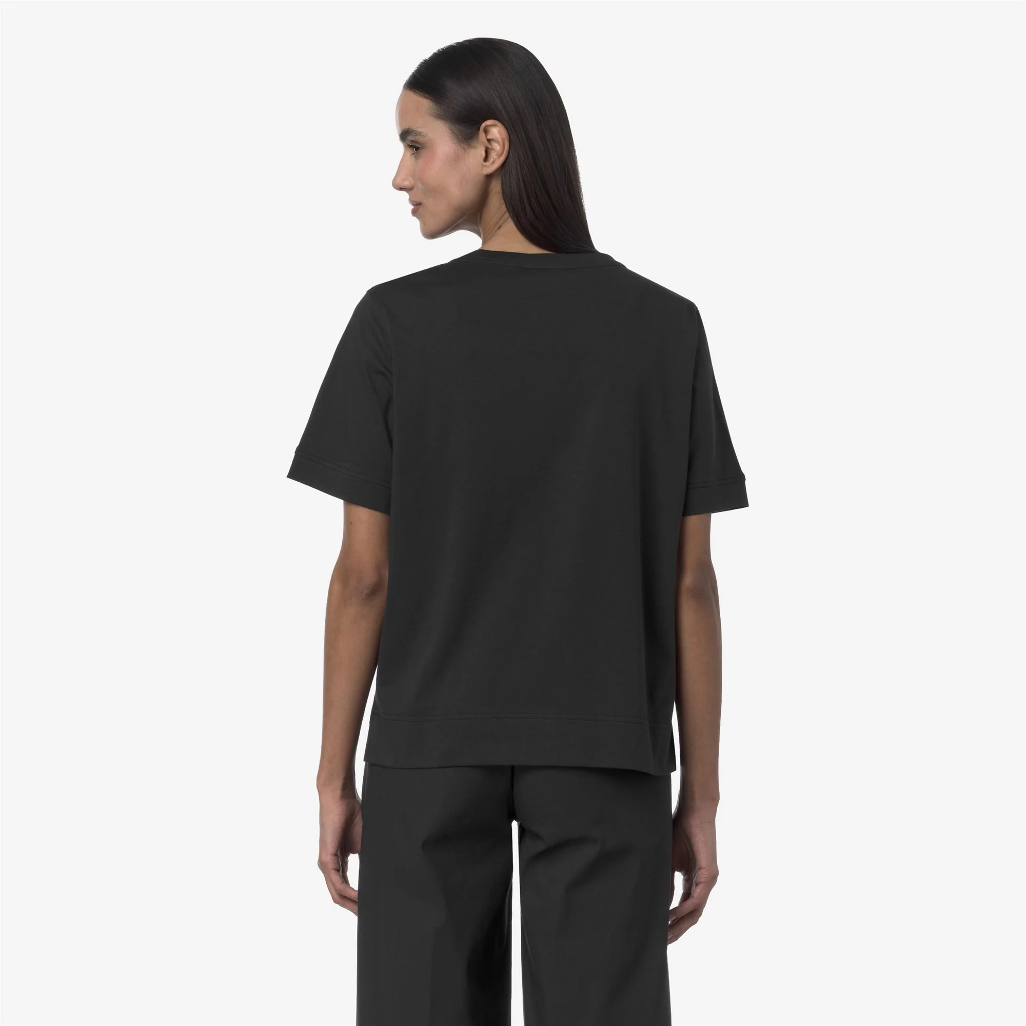 LEDA JERSEY - T-ShirtsTop - T-Shirt - Woman - BLACK PURE - Image 5