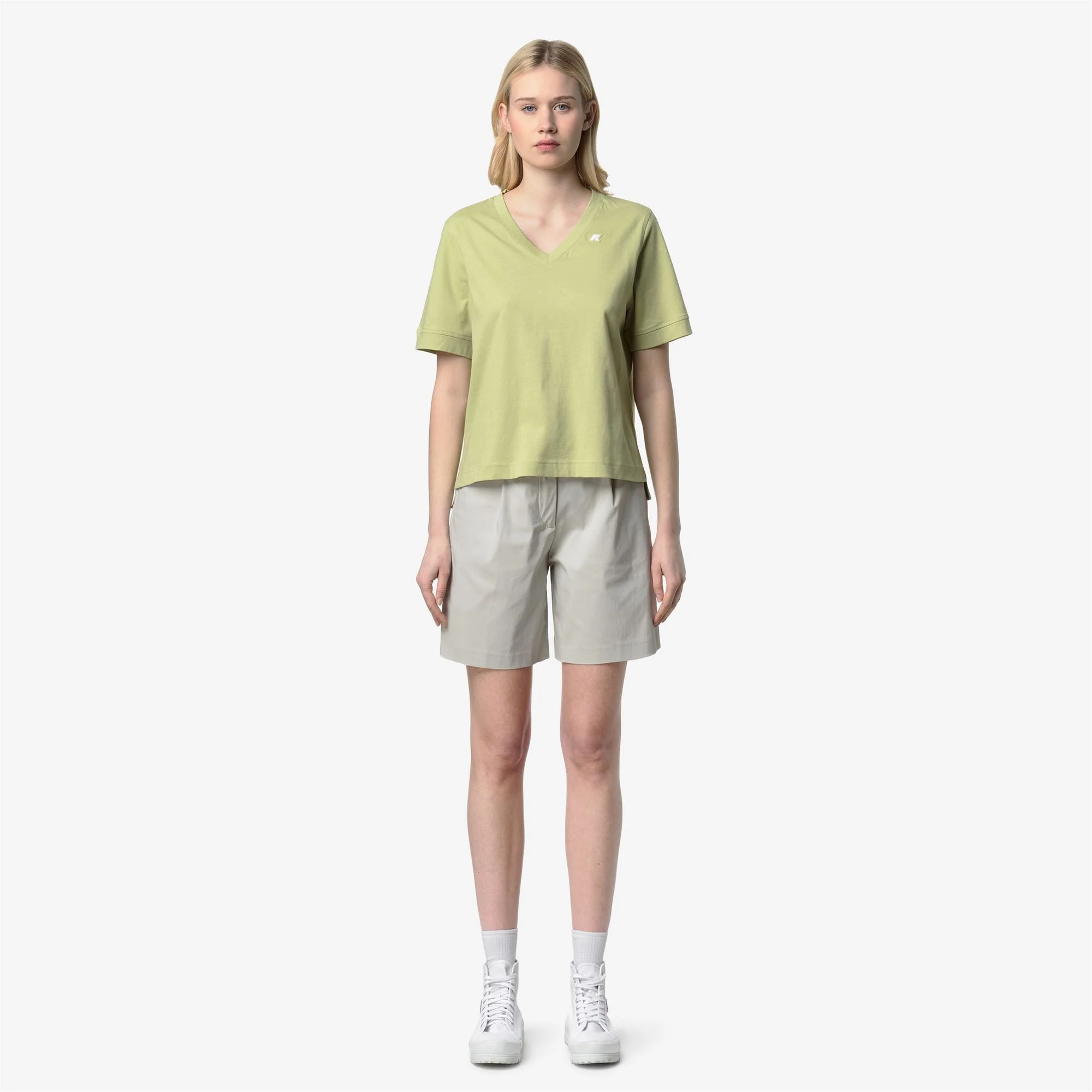 LEDA JERSEY - T-ShirtsTop - T-Shirt - Woman - GREEN DK LIME - Image 3