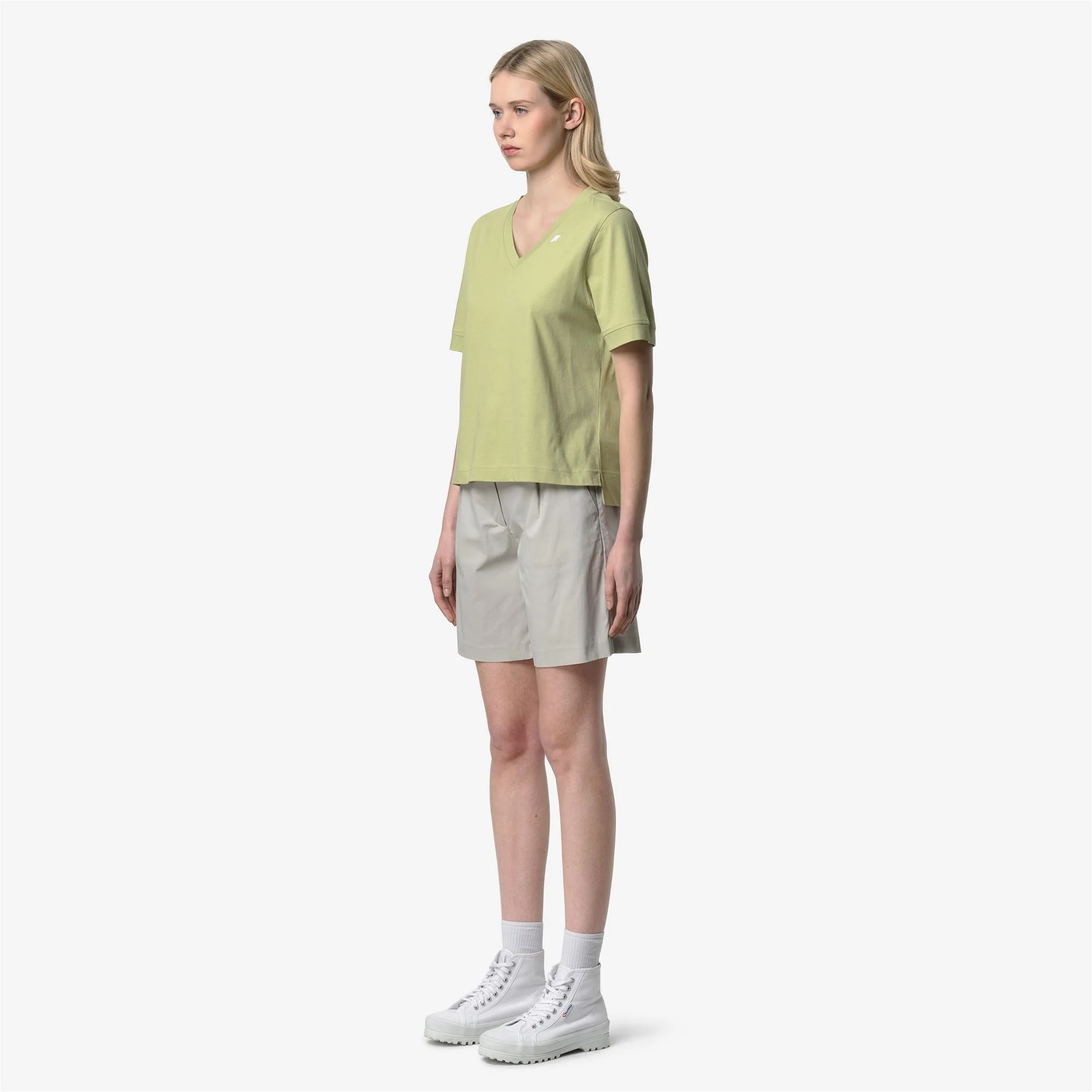 LEDA JERSEY - T-ShirtsTop - T-Shirt - Woman - GREEN DK LIME - Image 4