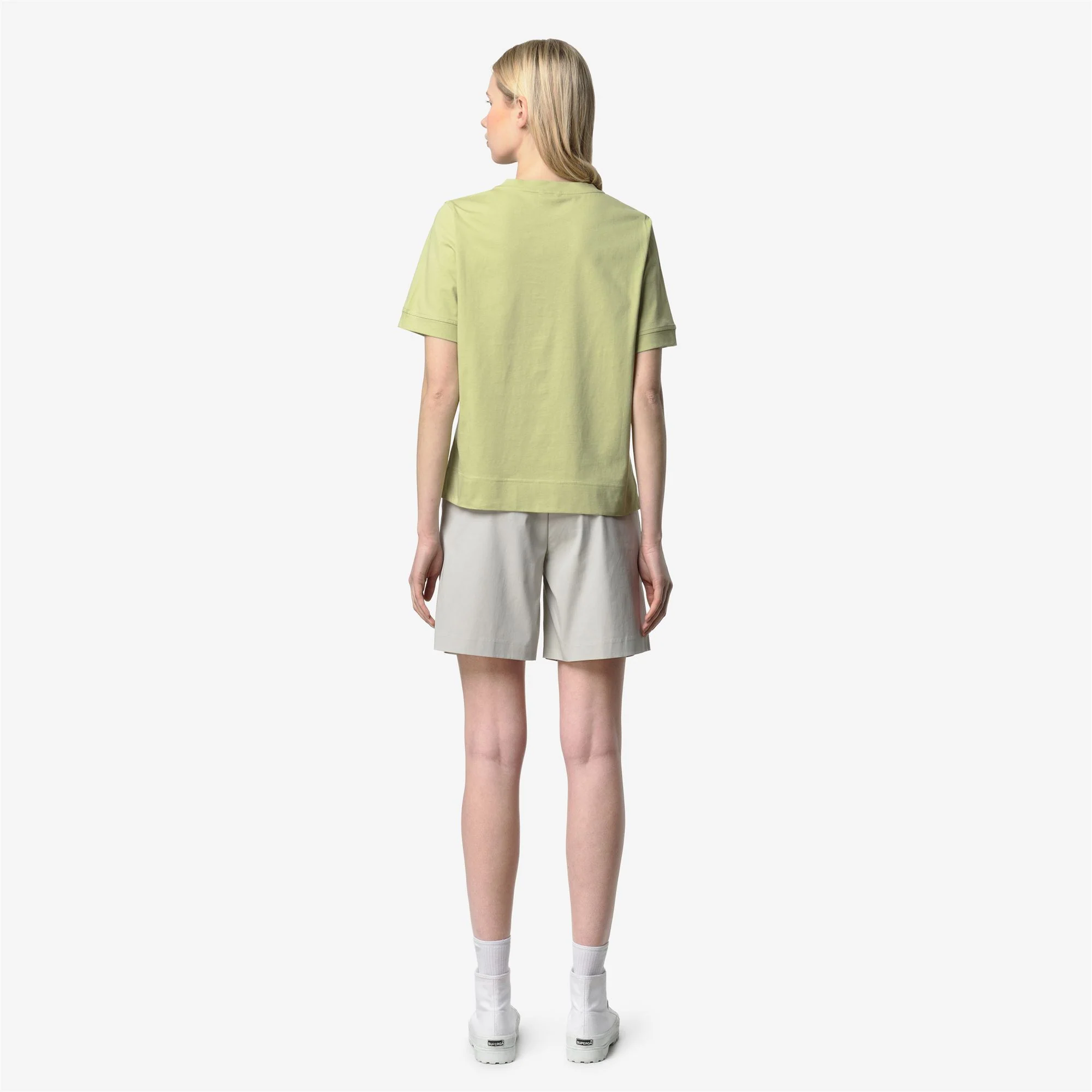 LEDA JERSEY - T-ShirtsTop - T-Shirt - Woman - GREEN DK LIME - Image 5