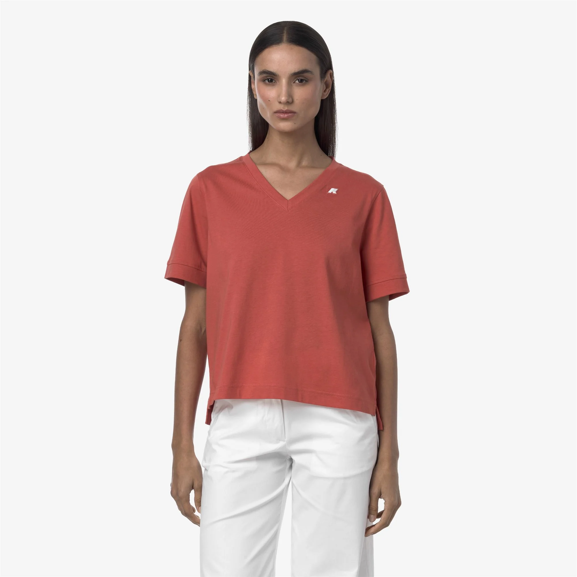 LEDA JERSEY - T-ShirtsTop - T-Shirt - Woman - RED JASPER - Image 3