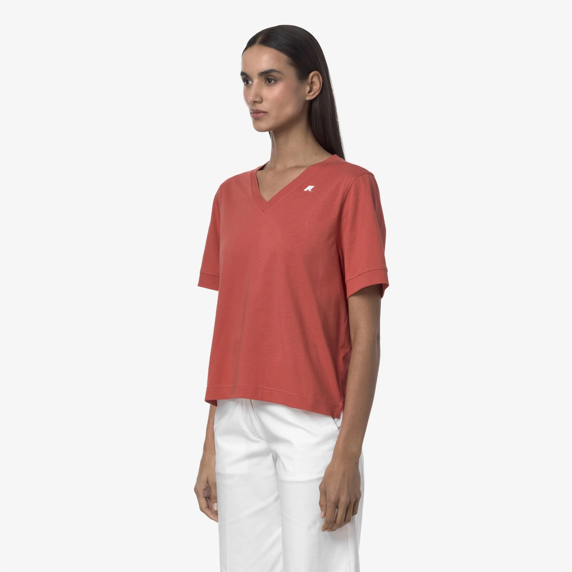 LEDA JERSEY - T-ShirtsTop - T-Shirt - Woman - RED JASPER - Image 4