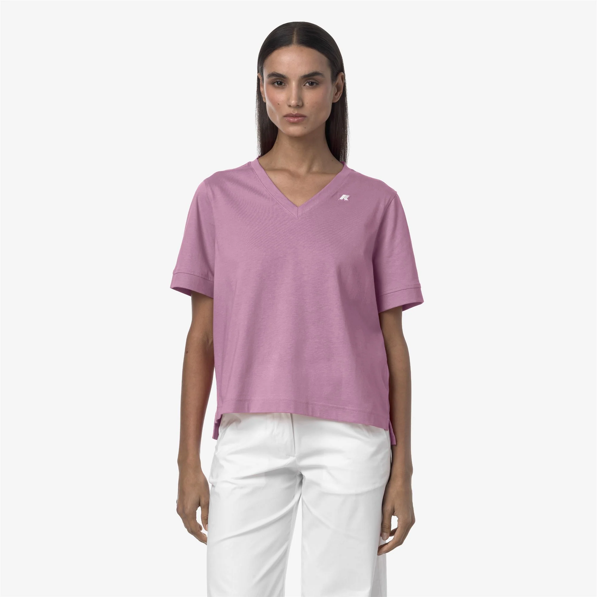 LEDA JERSEY - T-ShirtsTop - T-Shirt - Woman - VIOLET GLICINE - Image 3