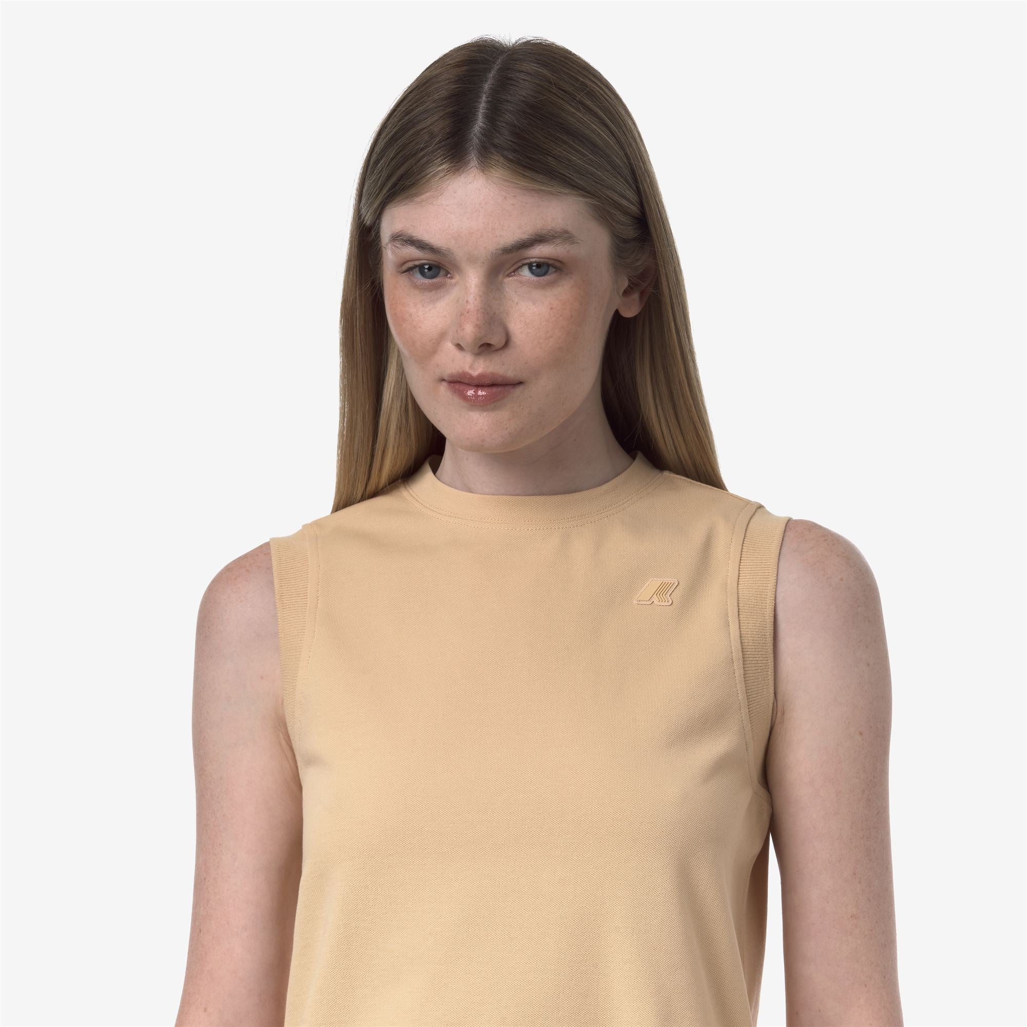 MOSA PIQUE - T-ShirtsTop - T-Shirt - Woman - BEIGE SHEEPSKIN - Image 2