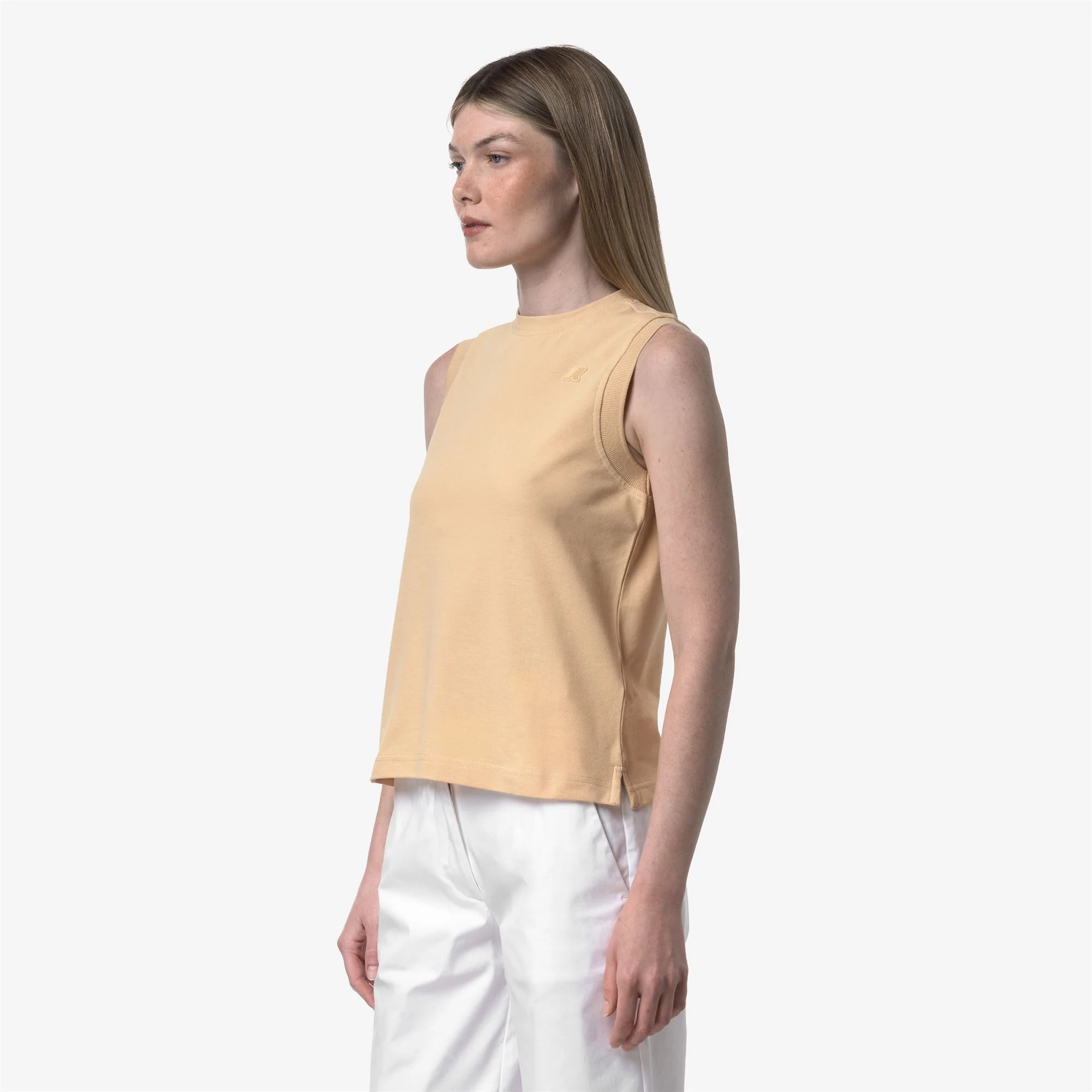 MOSA PIQUE - T-ShirtsTop - T-Shirt - Woman - BEIGE SHEEPSKIN - Image 4