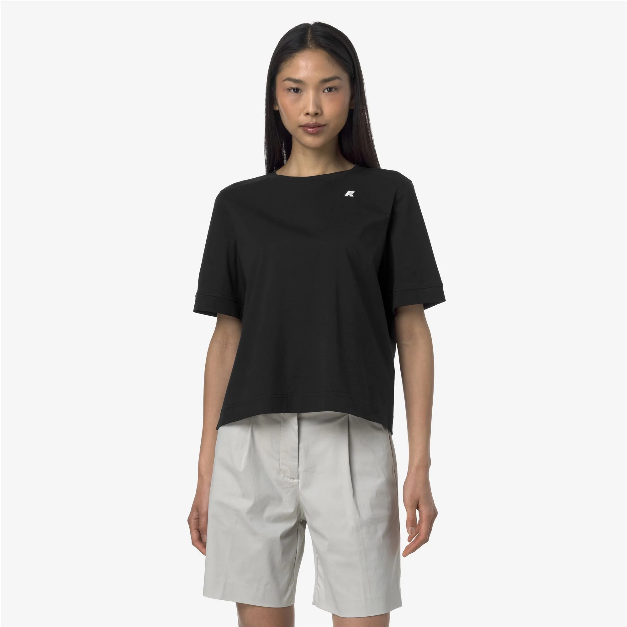 SELUNE JERSEY - T-ShirtsTop - T-Shirt - Woman - BLACK PURE - Image 3