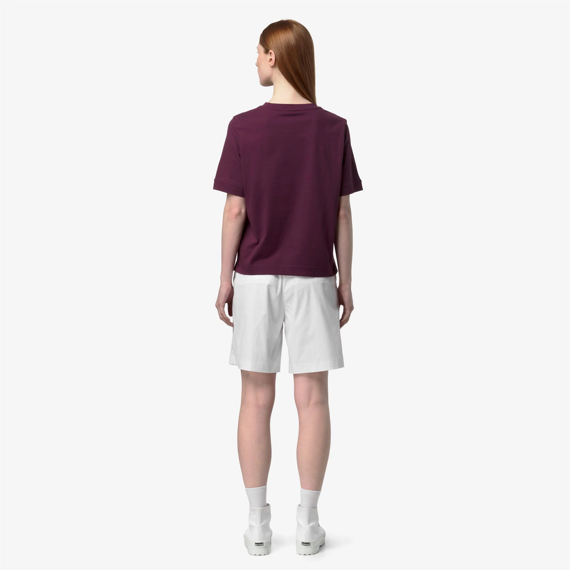 SELUNE JERSEY - T-ShirtsTop - T-Shirt - Woman - VIOLET MAUVE WINE - Image 5